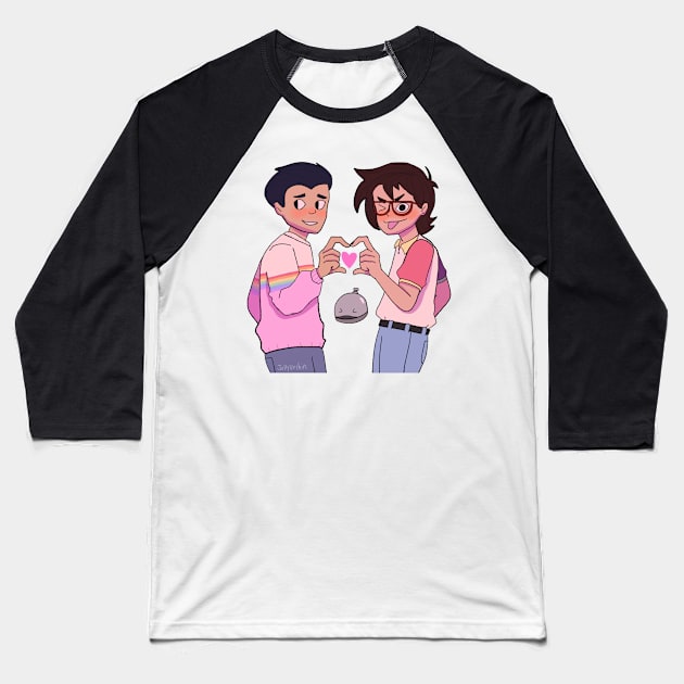 Ryan and Min-Gi Baseball T-Shirt by jellyurchin